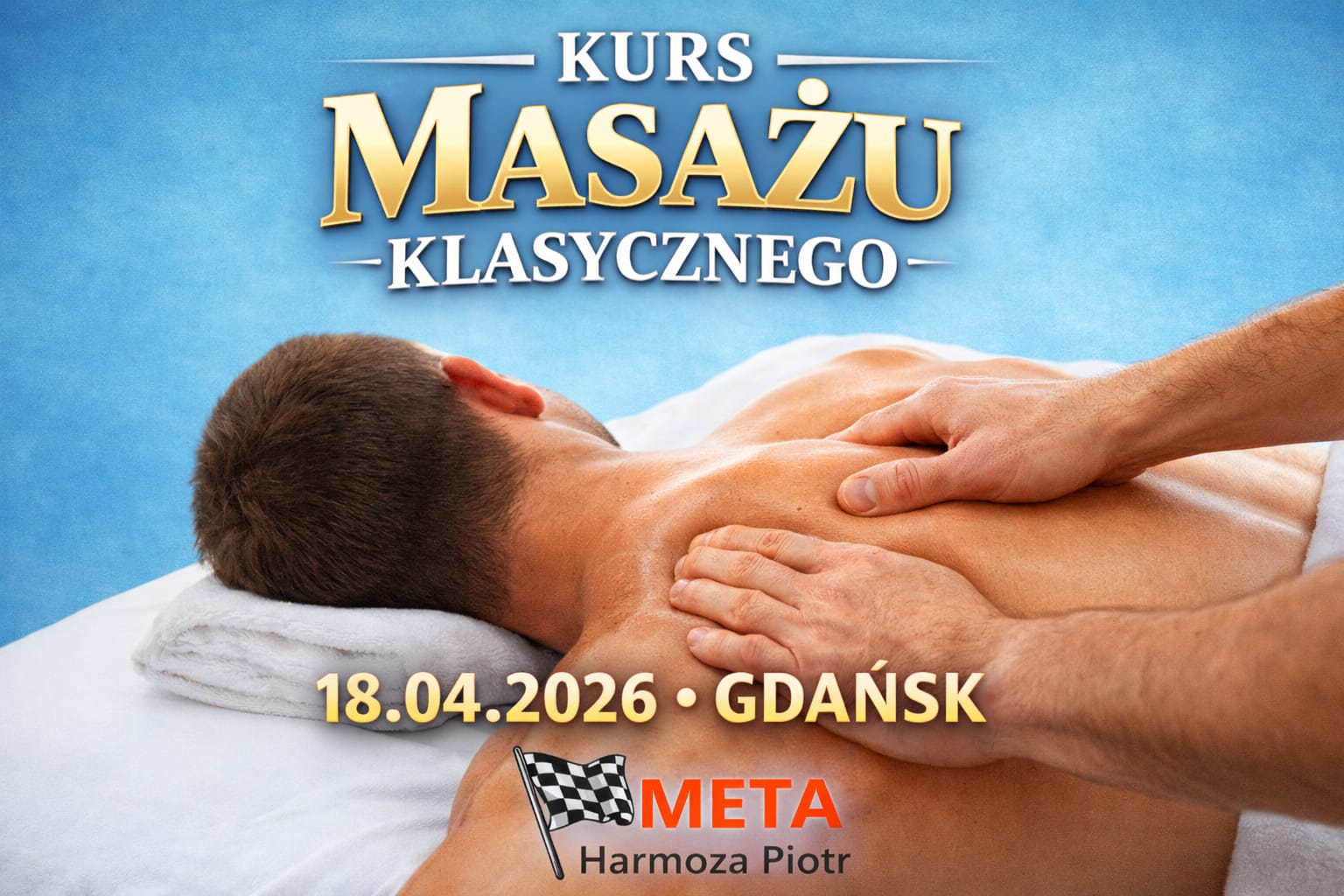 Kurs masażu klasycznego Flaga Meta